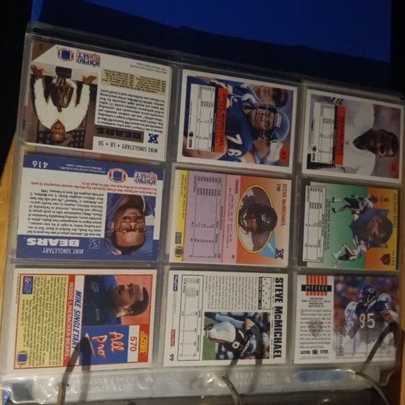 Richard Dent Steve McMichael Mike Singletary 9 Card Lot Chicago Bears - Picture 2 of 2